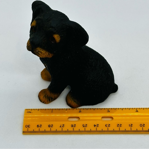 Vintage 1986 Global Art Harvey Knox Kingdom Rottweiler Puppy Signed Porcelain - Picture 11 of 12
